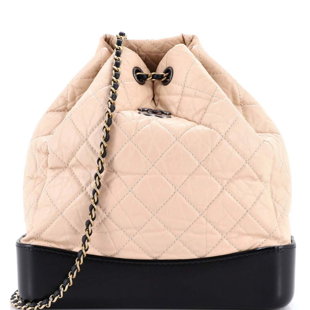 Chanel Gabrielle Backpack Quilted Aged #205263C37B